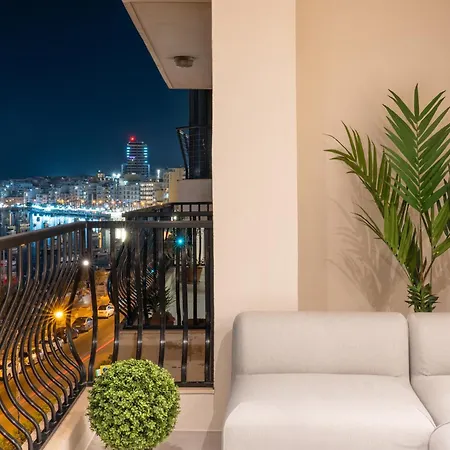 Apartamento S66 By Homega, Seafront Terrace & Valletta Views Sliema